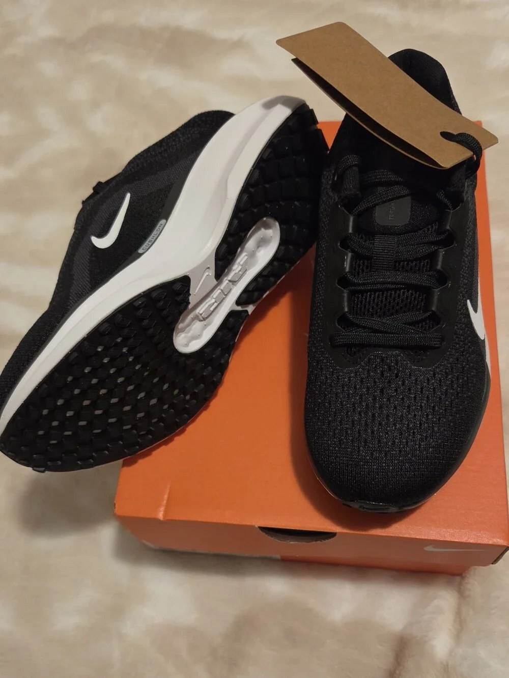 Nike Black and White Women's Air Running Sneakers